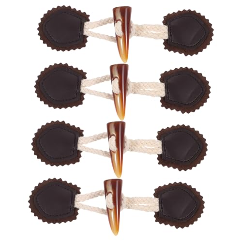 WEKAMOS 4 Paare Hornimitat Knebelknöpfe zum Annähen Robuste Mantel Ersatzknöpfe Strapazierfähige Garment Toggle Buttons für Blazer Windjacke Overcoat DIY Kleidung WEKAMOS 4 Paare Hornimitat Knebelknöpfe zum Annähen Robuste Mantel Ersatzknöpfe Strapazierfähige Garment Toggle Buttons für Blazer Windjacke Overcoat DIY Kleidung von WEKAMOS