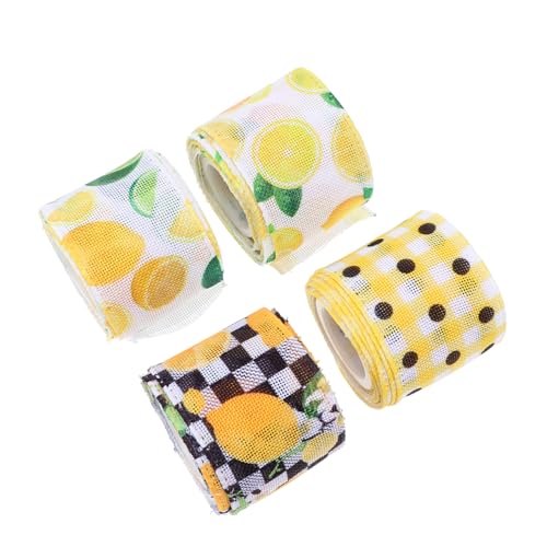 WEKAMOS 4 Rollen Dekoratives Bastelband Breit Geschenkband Originelles Webband für DIY Kleidung Geschenkverpackung Handwerk Partydeko WEKAMOS 4 Rollen Dekoratives Bastelband Breit Geschenkband Originelles Webband für DIY Kleidung Geschenkverpackung Handwerk Partydeko von WEKAMOS