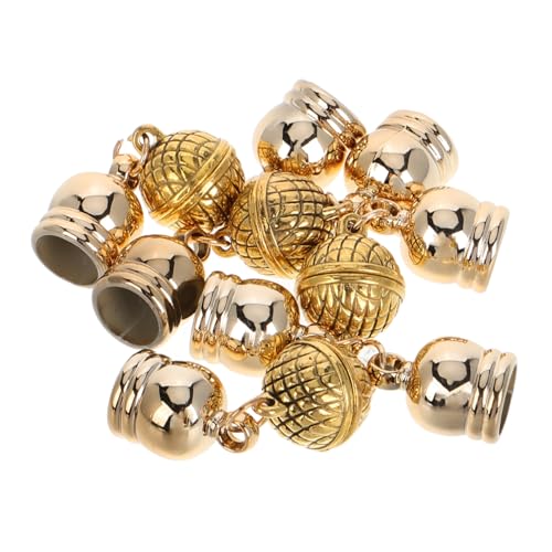 WEKAMOS 4 Stk. Magnetische Verschlüsse für Halsketten und DIY Schmuck Goldfarbene Magnetverschlüsse mit Kappen Starker Halt für Ketten Schals und Schmuckkreationen WEKAMOS 4 Stk. Magnetische Verschlüsse für Halsketten und DIY Schmuck Goldfarbene Magnetverschlüsse mit Kappen Starker Halt für Ketten Schals und Schmuckkreationen von WEKAMOS