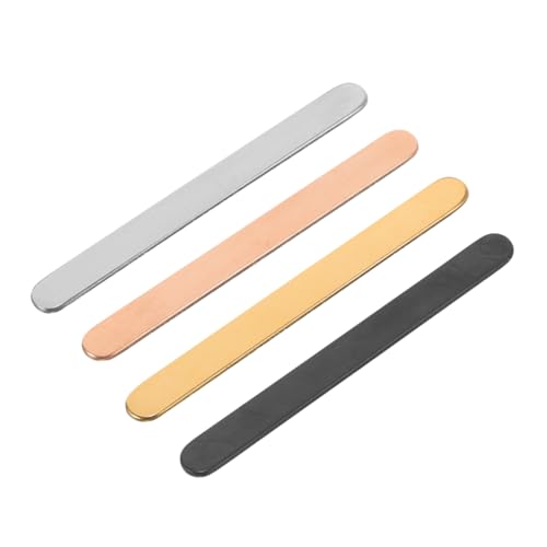 WEKAMOS 4 Stück Edelstahl C Form Ringblanks Verstellbare Ringstreifen in Schwarz Gold Roségold Stahlfarben Flach für Schmuckherstellung DIY Metallstempel Geeignet für Frauen und Bastler WEKAMOS 4 Stück Edelstahl C Form Ringblanks Verstellbare Ringstreifen in Schwarz Gold Roségold Stahlfarben Flach für Schmuckherstellung DIY Metallstempel Geeignet für Frauen und Bastler von WEKAMOS