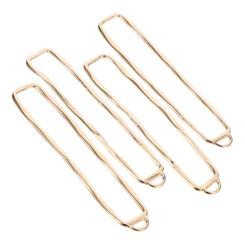 WEKAMOS 4 Stück Goldfarbene Rechteckige Hohlrahmen Anhänger Vergoldet Offene Fassung Leichtes DIY Schmuckzubehör für Halsketten Ohrringe Armbänder Basteln WEKAMOS 4 Stück Goldfarbene Rechteckige Hohlrahmen Anhänger Vergoldet Offene Fassung Leichtes DIY Schmuckzubehör für Halsketten Ohrringe Armbänder Basteln von WEKAMOS