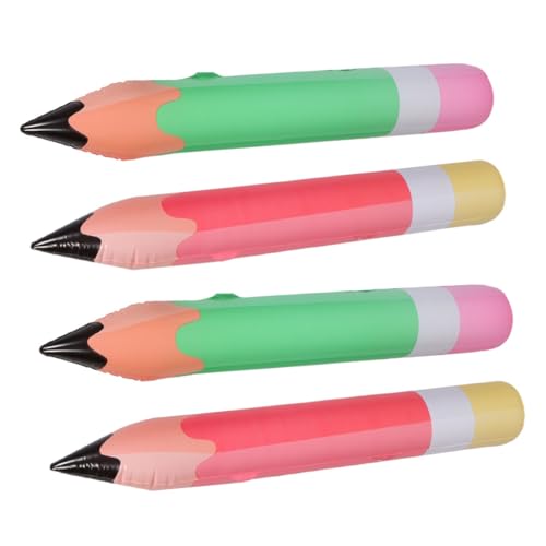 WEKAMOS 4 Stück Jumbo Aufblasbare Bleistift Luftballons PVC Dekoration für Geburtstag Schulanfang und Klassenräume Langlebig Festlich für Partys WEKAMOS 4 Stück Jumbo Aufblasbare Bleistift Luftballons PVC Dekoration für Geburtstag Schulanfang und Klassenräume Langlebig Festlich für Partys von WEKAMOS
