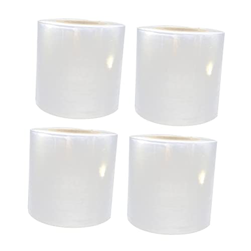 WEKAMOS 4 Stück Pe Stretch Folie Transparente Verpackungsfolie für Sichere Umhüllung und Schutz von Paletten Koffern und Zerbrechlichen Gegenständen Robust und Reißfest für Lagerung und WEKAMOS 4 Stück Pe Stretch Folie Transparente Verpackungsfolie für Sichere Umhüllung und Schutz von Paletten Koffern und Zerbrechlichen Gegenständen Robust und Reißfest für Lagerung und von WEKAMOS