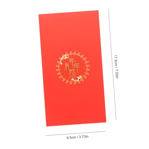 WEKAMOS 4 Stück Rote Umschläge Jahr Des Drachen Kreative Geldumschläge für Chinesisches Neujahr Hochzeit Party Dekoration Multifunktional Geschenkumschläge WEKAMOS 4 Stück Rote Umschläge Jahr Des Drachen Kreative Geldumschläge für Chinesisches Neujahr Hochzeit Party Dekoration Multifunktional Geschenkumschläge von WEKAMOS