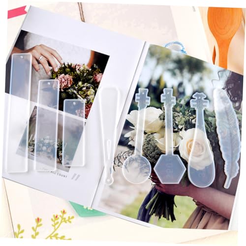 WEKAMOS 4 Stück Silikon Lesezeichenform DIY Lang Rechteckig Epoxidharz Gießform für Schmuck Anhänger Basteln Geschenk für Kreative und Bastelfreunde WEKAMOS 4 Stück Silikon Lesezeichenform DIY Lang Rechteckig Epoxidharz Gießform für Schmuck Anhänger Basteln Geschenk für Kreative und Bastelfreunde von WEKAMOS