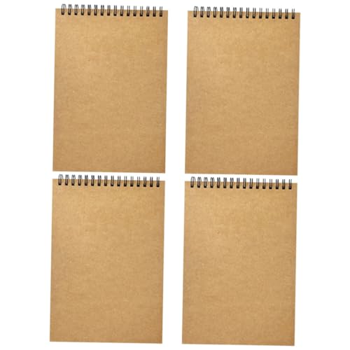 WEKAMOS 4 Stück Spiral Notizbuch Stabiles Kraftpapier Notizheft mit Coilbindung Linierte Blätter für Büro Schule Studenten Planer Tages und Wochenagenda Langlebig und Vielseitig WEKAMOS 4 Stück Spiral Notizbuch Stabiles Kraftpapier Notizheft mit Coilbindung Linierte Blätter für Büro Schule Studenten Planer Tages und Wochenagenda Langlebig und Vielseitig von WEKAMOS