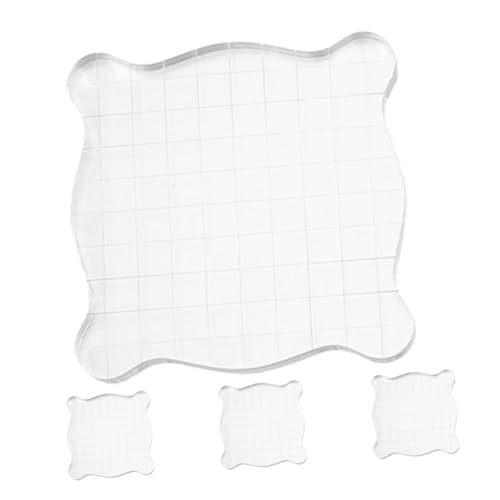 WEKAMOS 4 Stück Teiliges Acryl Stempelblock Set mit Rasterlinien für Scrapbooking Basteln Kartengestaltung Transparentes Stempelwerkzeug Vielseitig Einsetzbar für Kreative Papierprojekte WEKAMOS 4 Stück Teiliges Acryl Stempelblock Set mit Rasterlinien für Scrapbooking Basteln Kartengestaltung Transparentes Stempelwerkzeug Vielseitig Einsetzbar für Kreative Papierprojekte von WEKAMOS
