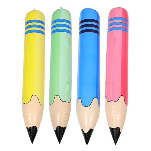 WEKAMOS 4 Stück Teiliges Aufblasbares Riesen-bleistift Robustem PVC Bunte Schulanfang-deko und Vielseitiges für Klassenräume Partys und Fotorequisiten WEKAMOS 4 Stück Teiliges Aufblasbares Riesen-bleistift Robustem PVC Bunte Schulanfang-deko und Vielseitiges für Klassenräume Partys und Fotorequisiten von WEKAMOS