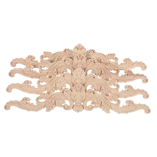 WEKAMOS 4 Stück Teiliges Holz Applikationen aus Massivem Holz mit Geschnitzten Europäischen Ornamenten Unbemalt Dekorative Onlays für DIY Möbelveredelung an Bett Tür Schrank Kleiderschrank WEKAMOS 4 Stück Teiliges Holz Applikationen aus Massivem Holz mit Geschnitzten Europäischen Ornamenten Unbemalt Dekorative Onlays für DIY Möbelveredelung an Bett Tür Schrank Kleiderschrank von WEKAMOS