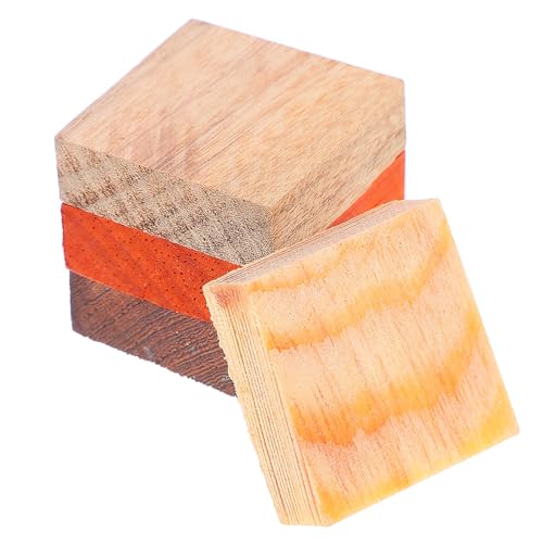 WEKAMOS 4 Stück Teiliges Natürliche Holzringe zum Basteln Unbehandelte Holzteile für DIY Schmuckherstellung Vielseitige Holzrohlinge für Kreative Projekte für Anfänger und Holzschnitzerei von WEKAMOS