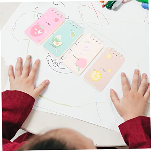 WEKAMOS 4 Stück Teiliges Notizbuch mit Linierten Blankoseiten Multifunktionales Kleines Schreibpad für Zeichenpapier Tragbares Obst Notizblock für Schule und Freizeit WEKAMOS 4 Stück Teiliges Notizbuch mit Linierten Blankoseiten Multifunktionales Kleines Schreibpad für Zeichenpapier Tragbares Obst Notizblock für Schule und Freizeit von WEKAMOS