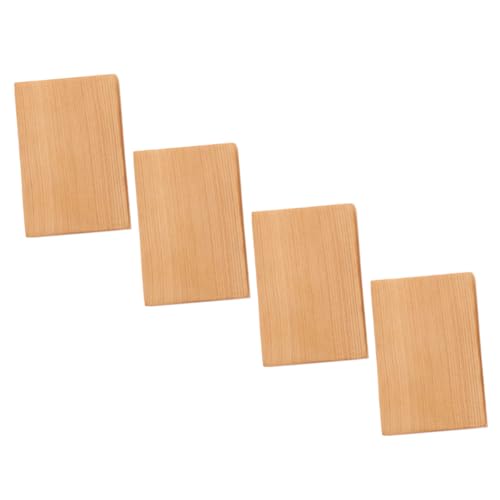 WEKAMOS 4 Stück Teiliges Rechteckige Holzklötze zum Basteln Glatte Oberfläche Vielseitig für DIY Handwerk Bemalbar als Deko Ornament oder Natürliche Holzwürfel für Kreative Gestaltung von WEKAMOS