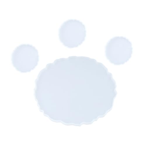 WEKAMOS 4 Stück Teiliges Silikon Gießform für DIY Untersetzer und Kreative Tabletts Langlebige Flexible Formen für Resin Gießharz für Individuelle Dekoration mit Trockenblumen und Perlen WEKAMOS 4 Stück Teiliges Silikon Gießform für DIY Untersetzer und Kreative Tabletts Langlebige Flexible Formen für Resin Gießharz für Individuelle Dekoration mit Trockenblumen und Perlen von WEKAMOS