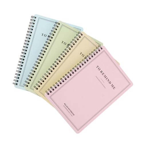 WEKAMOS 4 Stück Teiliges Spiralnotizbuch mit Kariertem Papier Glattem Schreibpapier Vielseitig als Tagebuch Journal und Notizblock für Schüler Büro und Reisegebrauch WEKAMOS 4 Stück Teiliges Spiralnotizbuch mit Kariertem Papier Glattem Schreibpapier Vielseitig als Tagebuch Journal und Notizblock für Schüler Büro und Reisegebrauch von WEKAMOS