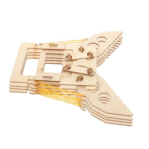 WEKAMOS 4 Stück Teiliges Stem Holzbausatz für Jahre DIY Holzpuzzle mit Mechanischem Greifarm Fördert Technisches Verständnis Kreativität und Lernen für Schule und Familie von WEKAMOS