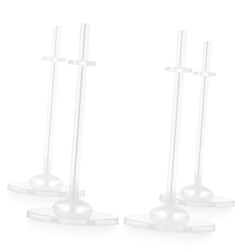 WEKAMOS 4 Stück Teiliges Transparentes Puppenständer Einfach zu Installierende Doll Support Holder Racks für Actionfiguren Platzsparende Aufbewahrung und Ansprechende Präsentation für von WEKAMOS