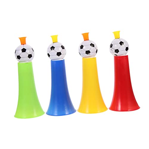 WEKAMOS 4 Stück Teleskopisches Fußballhorn Fußballhörner Hupe Für Fußballspiel Fußballspiel-trompete Fußball Trompete Spiele Jubelhorn Im Stadion Hupe Für Sportveranstaltungen Die Plastik von WEKAMOS