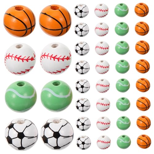 WEKAMOS 40 Stück Holzperlen Ball Charms für DIY Schmuckherstellung Lose Runde Holzkugeln mit Bohrung zum Auffädeln von Armbändern Halsketten und Bastelprojekten Vielseitiges für Kreative WEKAMOS 40 Stück Holzperlen Ball Charms für DIY Schmuckherstellung Lose Runde Holzkugeln mit Bohrung zum Auffädeln von Armbändern Halsketten und Bastelprojekten Vielseitiges für Kreative von WEKAMOS