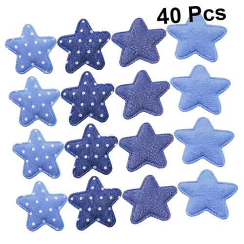 WEKAMOS 40 Stück Jeansstoff Stern Aufnäher Patches zum Aufnähen DIY Applikationen für Kleidung Rucksack und Basteln Robuste Flicken in Zufälligen Farben zum Reparieren und Zufällige Farbe WEKAMOS 40 Stück Jeansstoff Stern Aufnäher Patches zum Aufnähen DIY Applikationen für Kleidung Rucksack und Basteln Robuste Flicken in Zufälligen Farben zum Reparieren und Zufällige Farbe von WEKAMOS