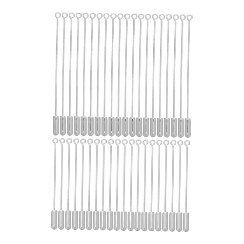 WEKAMOS 40 Stück Metallische Stickpins mit Stopperenden für DIY Schmuckherstellung Vielseitige Accessoires für Kostüme Anzüge und Hüte von WEKAMOS