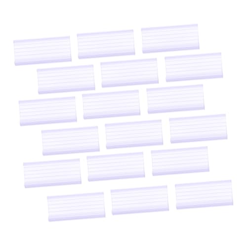 WEKAMOS 40 Stück PVC Transparente Arc Preisetikettenhalter Clips für Regal Preisschild Anzeige Passend für Körbe für Supermarkt Einzelhandel und Ladendisplay WEKAMOS 40 Stück PVC Transparente Arc Preisetikettenhalter Clips für Regal Preisschild Anzeige Passend für Körbe für Supermarkt Einzelhandel und Ladendisplay von WEKAMOS