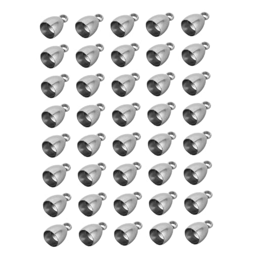 WEKAMOS 40 Stück Teiliges Crimpperlen Oval Form Langlebig Schmuckkordel Endkappen für Armbänder Halsketten Diy Schmuckherstellung WEKAMOS 40 Stück Teiliges Crimpperlen Oval Form Langlebig Schmuckkordel Endkappen für Armbänder Halsketten Diy Schmuckherstellung von WEKAMOS