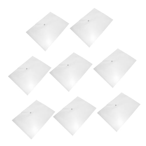 WEKAMOS 40 Stück Teiliges Dokumententaschen mit Druckknopfverschluss Transparente Wasserdichte Kunststoff Organizer für Büro und Schule Leichte Wiederverwendbare Sammelmappen zur von WEKAMOS