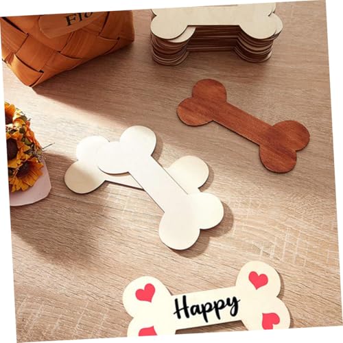 WEKAMOS 40 Stück Teiliges Holz Dog Bone Deko Naturbelassene Glatte DIY Holzanhänger Leicht Bemalbar Sicher für Kreative Bastelprojekte und Individuelle Wohnaccessoires WEKAMOS 40 Stück Teiliges Holz Dog Bone Deko Naturbelassene Glatte DIY Holzanhänger Leicht Bemalbar Sicher für Kreative Bastelprojekte und Individuelle Wohnaccessoires von WEKAMOS