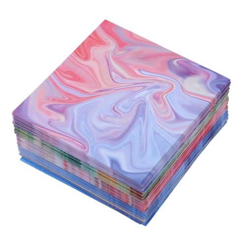 WEKAMOS 400 Blatt Origami Papier Farbverlauf Buntes Faltpapier Kindergarten Bastelpapier für DIY Kunsthandwerk Doppelseitig Robust für Kinderhandwerk und Kreative Projekte von WEKAMOS