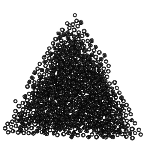 WEKAMOS 4000 STÜCKE Kleine Schwarze Glasperlen für DIY Schmuckherstellung Spacer Beads für Armbänder Halsketten Kreative Bastelprojekte und Kreuzstich verzierungen WEKAMOS 4000 STÜCKE Kleine Schwarze Glasperlen für DIY Schmuckherstellung Spacer Beads für Armbänder Halsketten Kreative Bastelprojekte und Kreuzstich verzierungen von WEKAMOS
