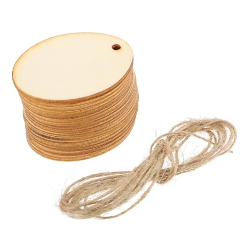 WEKAMOS 40Stücke Holz Eierform Hängende Ostern Holzausschnitte für DIY Basteln Verzierung Glattes und Sicheres Material für Osterdekoration von WEKAMOS