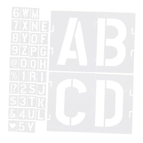 WEKAMOS 42 Stück Teiliges Wiederverwendbares Schablonen mit Englischen Buchstaben und Zahlen Robuste Malvorlagen für Wände Möbel DIY Sprühfarbe und Bastelprojekte WEKAMOS 42 Stück Teiliges Wiederverwendbares Schablonen mit Englischen Buchstaben und Zahlen Robuste Malvorlagen für Wände Möbel DIY Sprühfarbe und Bastelprojekte von WEKAMOS