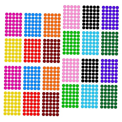 WEKAMOS 420 Stück Bunte Klebepunkte Selbstklebende Rundetiketten für Farbkodierung Praktische Aufkleber für Organisation im Büro und Zuhause für Kalender und Bastelprojekte WEKAMOS 420 Stück Bunte Klebepunkte Selbstklebende Rundetiketten für Farbkodierung Praktische Aufkleber für Organisation im Büro und Zuhause für Kalender und Bastelprojekte von WEKAMOS