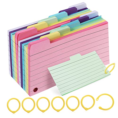 WEKAMOS 450 Stück Kleine Notizblöcke mit Spiral Notizkarten und Binder Ringen für Notizen Farblich Sortiert Langlebig und Vielseitig für Lernen und Alltag Zufällige Farbe Zufällige Farbe von WEKAMOS