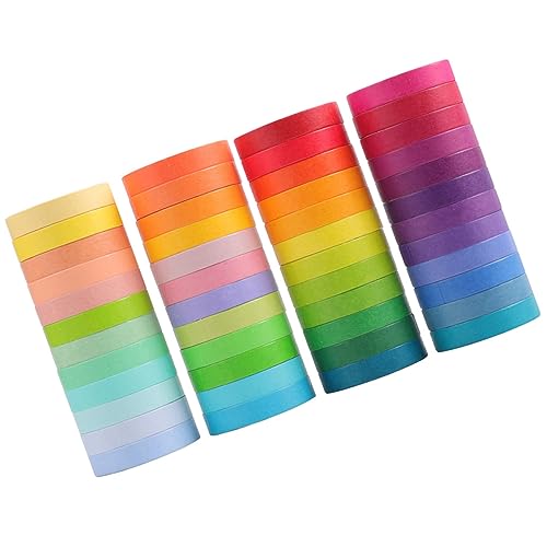 WEKAMOS 48 Rollen Washi Tape Bunte DIY Scrapbooking Klebebänder für Tagebuchgestaltung Abreißbar Leicht Haftend für Bastelprojekte und WEKAMOS 48 Rollen Washi Tape Bunte DIY Scrapbooking Klebebänder für Tagebuchgestaltung Abreißbar Leicht Haftend für Bastelprojekte und von WEKAMOS