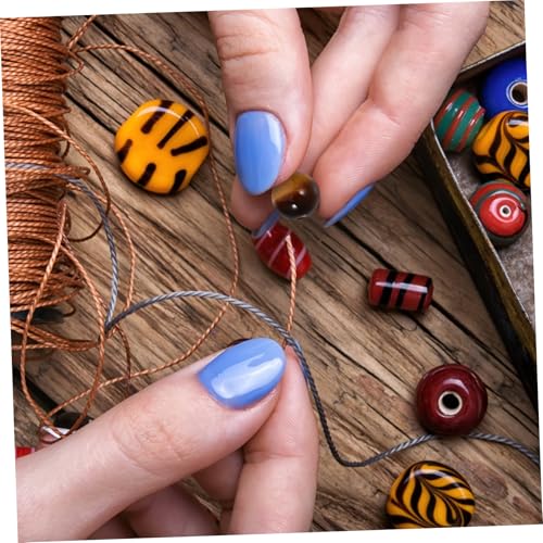 WEKAMOS 48 Stück Natürliche Tigerauge Perlen Rund Lose Schmuckperlen für DIY Armband Halskette Basteln Schmuckzubehör Auffädeln Perlenset für Armband Selber Machen von WEKAMOS