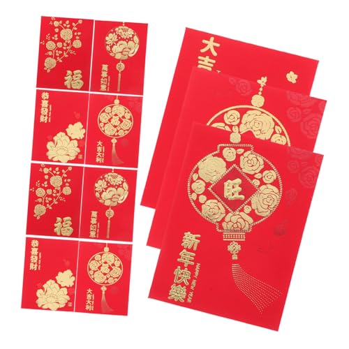 WEKAMOS 48 Stück Rote Umschläge Schlangen Jahr Chinesisches Neujahr Muster Umschläge Glücksumschläge für Frühlingsfest Hochzeit Geburtstag aus Robustem Langlebig Vielseitig Verwendbar von WEKAMOS