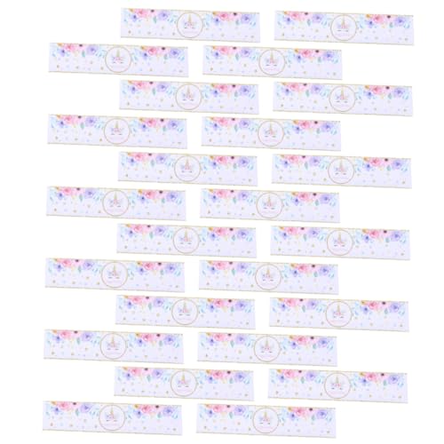 WEKAMOS 48 Stück Teiliges Einhorn Flaschenaufkleber wasserdichte Party Deko Sticker für Trinkflaschen Langlebiges Kunststoffmaterial für Einhorn Mottopartys und Festliche Anlässe von WEKAMOS