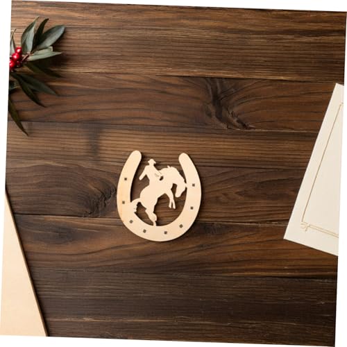 WEKAMOS 48 Stück Teiliges Hufeisenförmige Holzscheiben Unbearbeitete Holzstücke Für DIY Bastelprojekte Malen Partydekorationen Rustikaler Charme Natürliche Holzstruktur von WEKAMOS