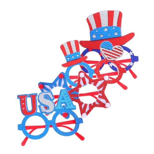 WEKAMOS 4Stücke Teilige Sonnenbrille mit Sternen Design für Unabhängigkeitstag Flagge Party Accessoires Bequem für Patriotische Feiern Gastgeschenke WEKAMOS 4Stücke Teilige Sonnenbrille mit Sternen Design für Unabhängigkeitstag Flagge Party Accessoires Bequem für Patriotische Feiern Gastgeschenke von WEKAMOS