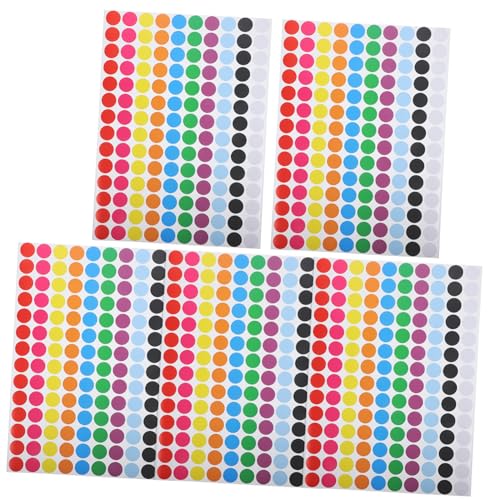 WEKAMOS 5 Blätter Bunte Punktetiketten Aufkleber Kratzen Aufkleber Mit Grünen Punkten Aufkleber Mit Gelben Punkten Punktmarkierungen Aufkleber-etiketten Farbpunkte Punktaufkleber Papier WEKAMOS 5 Blätter Bunte Punktetiketten Aufkleber Kratzen Aufkleber Mit Grünen Punkten Aufkleber Mit Gelben Punkten Punktmarkierungen Aufkleber-etiketten Farbpunkte Punktaufkleber Papier von WEKAMOS