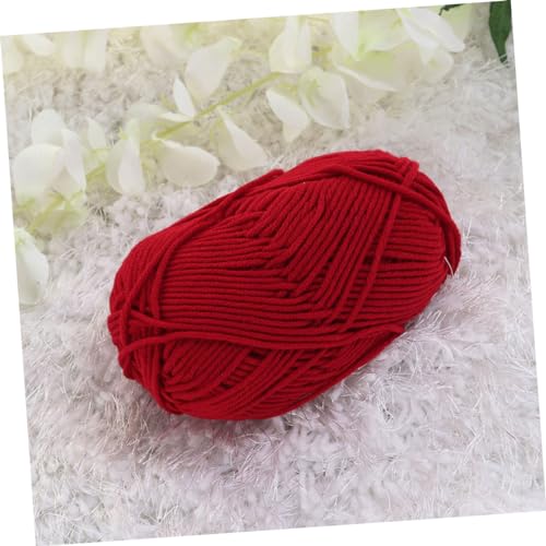WEKAMOS 5 Rollen Fädiges Weiches Baumwollgarn Rostrot für Stricken und Häkeln Angenehmes Diy Handarbeitsgarn Robustes Material für Pullover Mützen und Kreative Bastelarbeiten WEKAMOS 5 Rollen Fädiges Weiches Baumwollgarn Rostrot für Stricken und Häkeln Angenehmes Diy Handarbeitsgarn Robustes Material für Pullover Mützen und Kreative Bastelarbeiten von WEKAMOS