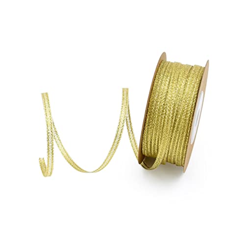 WEKAMOS 5 Rollen Teiliges Geschenkband Goldenem Geripptem Polyester Glitzerband Vielseitig Einsetzbar für DIY Geschenkverpackung Blumenarrangements Partydekoration und Bastelbedarf WEKAMOS 5 Rollen Teiliges Geschenkband Goldenem Geripptem Polyester Glitzerband Vielseitig Einsetzbar für DIY Geschenkverpackung Blumenarrangements Partydekoration und Bastelbedarf von WEKAMOS