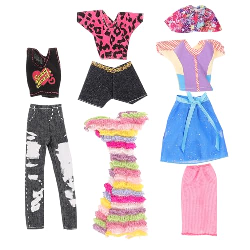WEKAMOS 5 Sätze Puppenbekleidungsset Teilig Dekorative Kleidung für Puppen Lässige Shorts Kostbare Outfits für Miniaturpuppen zum Dekorieren WEKAMOS 5 Sätze Puppenbekleidungsset Teilig Dekorative Kleidung für Puppen Lässige Shorts Kostbare Outfits für Miniaturpuppen zum Dekorieren von WEKAMOS