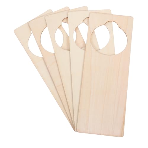 WEKAMOS 5 Stück DIY Holz Türschild Blanko für Kreative Dekoration Zuhause Büro Hotel Vielseitige Anwendungen von WEKAMOS
