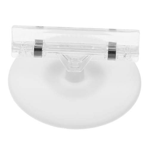 WEKAMOS 5 Stück Disc-Werbeclip werbung Bannerclips, die für Schilder hängen Preisaufkleber Türgriff-Hakenschild Schilderklammern zum Aufhängen kleine Einzelhandelsschilder Plastik Weiß von WEKAMOS