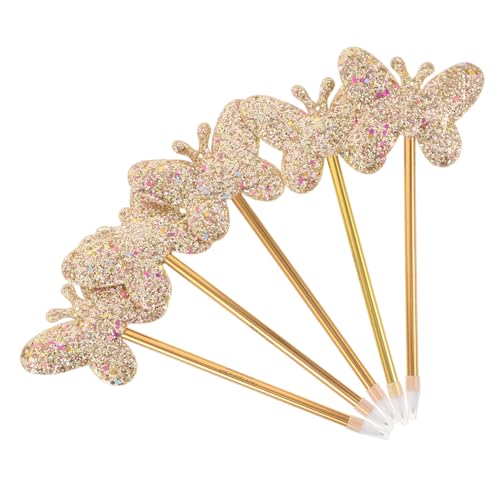 WEKAMOS 5 Stück Glitzer Kugelschreiber Schmetterling Motiv Kreative Schreibstifte Ergonomisch Komfortabler Griff Für Schüler Büro WEKAMOS 5 Stück Glitzer Kugelschreiber Schmetterling Motiv Kreative Schreibstifte Ergonomisch Komfortabler Griff Für Schüler Büro von WEKAMOS