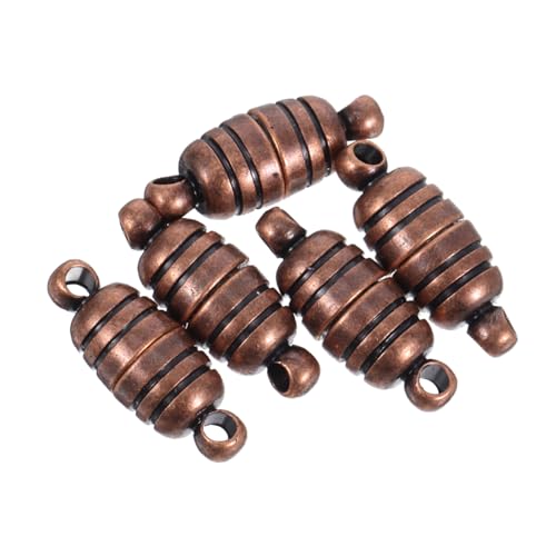WEKAMOS 5 Stück Magnetische Halskettenverschlüsse Kupfer mit Vintage Muster für DIY Schmuckherstellung Einfache und Sichere Verbindung für Kreative Projekte WEKAMOS 5 Stück Magnetische Halskettenverschlüsse Kupfer mit Vintage Muster für DIY Schmuckherstellung Einfache und Sichere Verbindung für Kreative Projekte von WEKAMOS