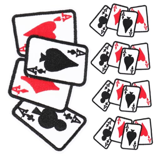 WEKAMOS 5 Stück Poker Aufnäher Aufbügler für Jacken DIY Dekoration und Reparatur von Kleidung Gestickte Patches für Taschen Hüte und Mehr WEKAMOS 5 Stück Poker Aufnäher Aufbügler für Jacken DIY Dekoration und Reparatur von Kleidung Gestickte Patches für Taschen Hüte und Mehr von WEKAMOS
