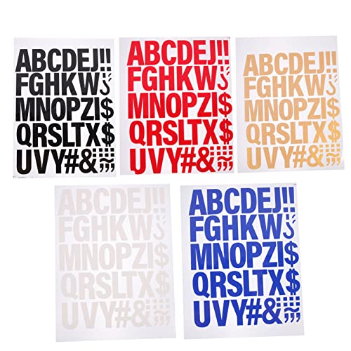 WEKAMOS 5 Stück Teiliges Bügelbild mit Buchstaben Farbige Aufnäher für Textilien Selbstklebend und Einfach Aufzubügeln für DIY Kleidungsdekoration Reparatur von Kleidung Taschen Schuhen WEKAMOS 5 Stück Teiliges Bügelbild mit Buchstaben Farbige Aufnäher für Textilien Selbstklebend und Einfach Aufzubügeln für DIY Kleidungsdekoration Reparatur von Kleidung Taschen Schuhen von WEKAMOS